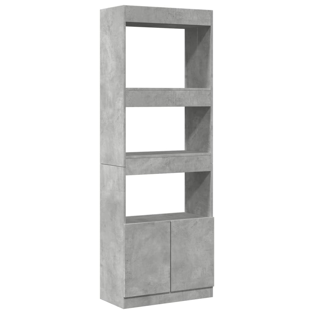 Highboard Betongrau 63x33x180cm