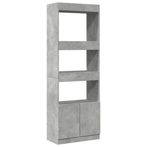 Highboard Betongrau 63x33x180cm