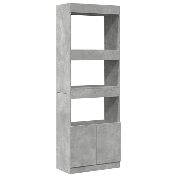 Highboard Betongrau 63x33x180cm