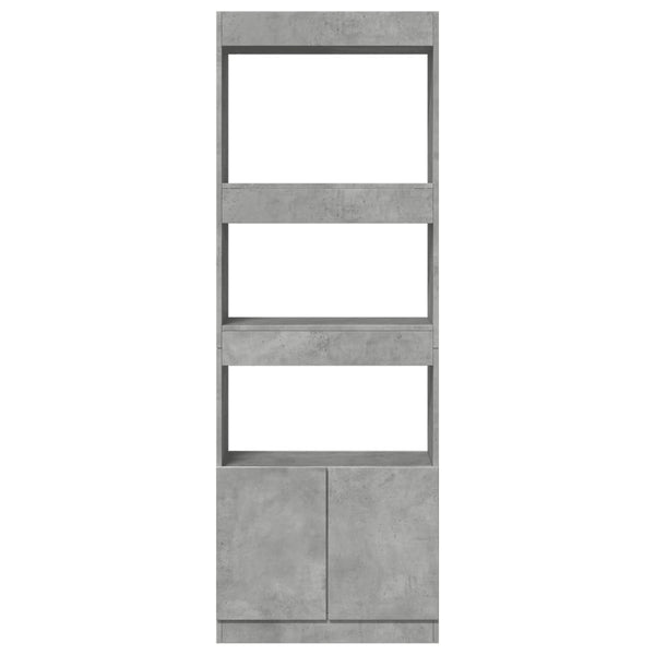 Highboard Betongrau 63x33x180cm