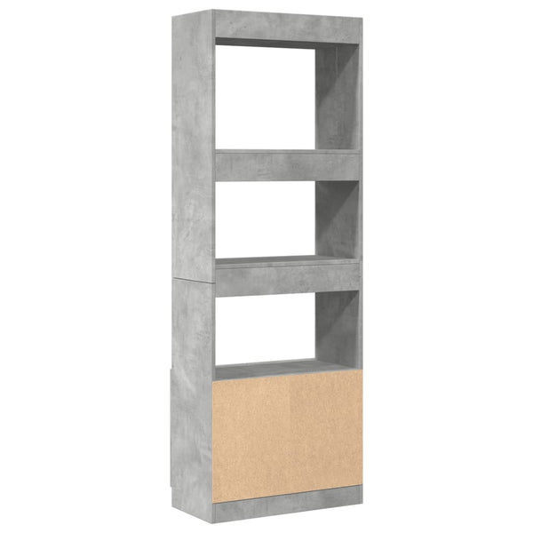 Highboard Betongrau 63x33x180cm