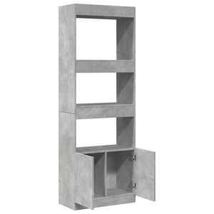 Highboard Betongrau 63x33x180cm