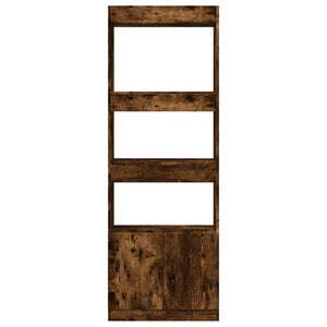 Highboard Räuchereiche 63x33x180 cm