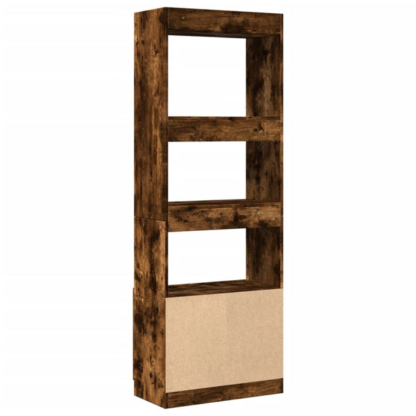Highboard Räuchereiche 63x33x180 cm