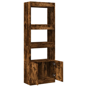 Highboard Räuchereiche 63x33x180 cm