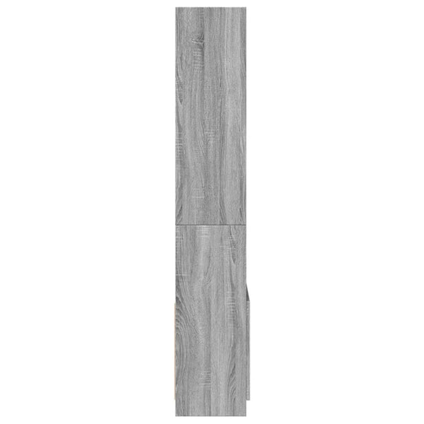 Graues Highboard Sonoma Holz 63x33x180 cm