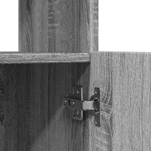 Graues Highboard Sonoma Holz 63x33x180 cm
