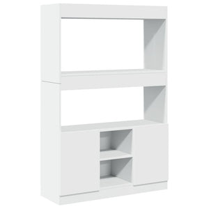 Highboard Weiß 92x33x140 cm