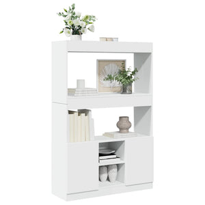 Highboard Weiß 92x33x140 cm