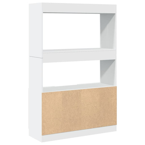 Highboard Weiß 92x33x140 cm
