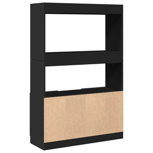 Schwarzes Highboard 92x33x140 cm