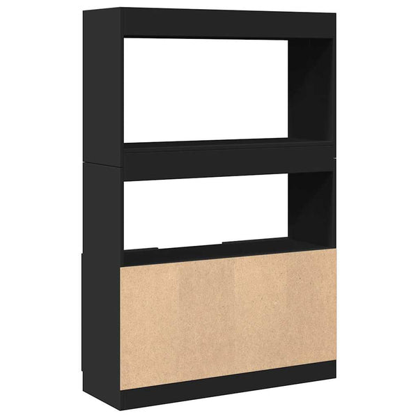 Schwarzes Highboard 92x33x140 cm
