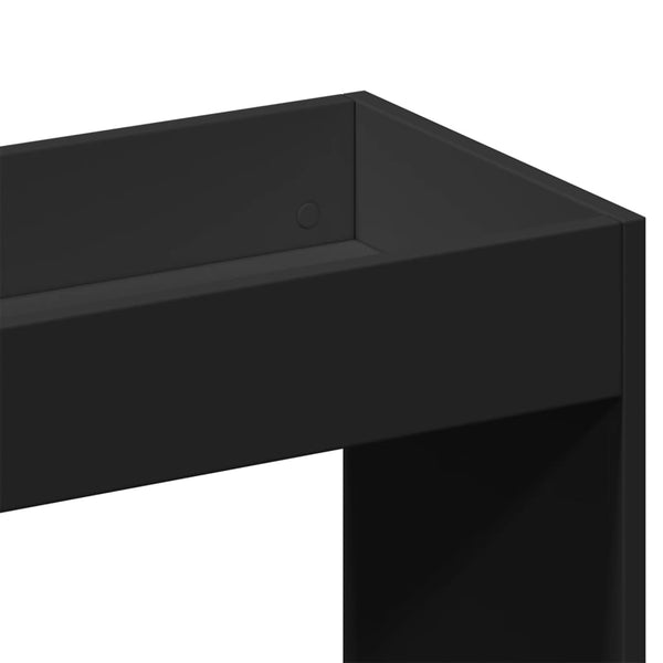 Schwarzes Highboard 92x33x140 cm