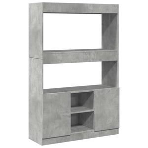Highboard Betongrau 92x33x140 cm