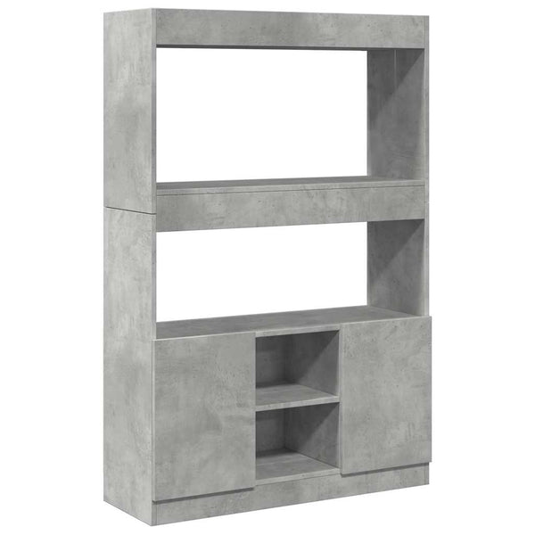 Highboard Betongrau 92x33x140 cm