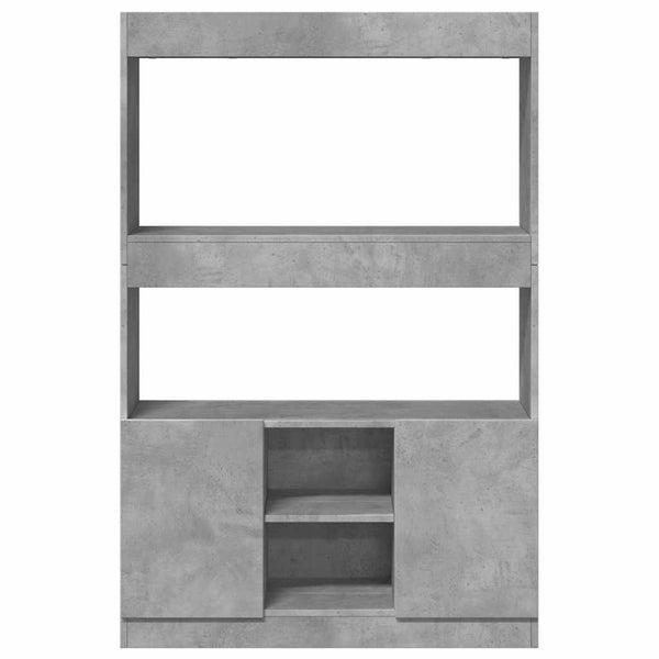 Highboard Betongrau 92x33x140 cm