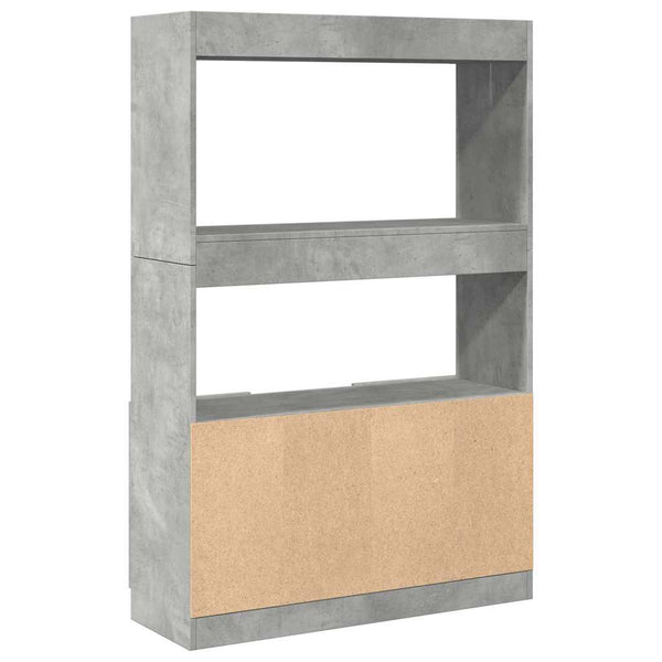 Highboard Betongrau 92x33x140 cm