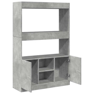 Highboard Betongrau 92x33x140 cm