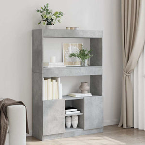 Highboard Betongrau 92x33x140 cm