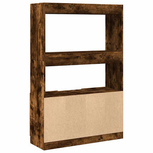 Highboard Räuchereiche 92x33x140 cm