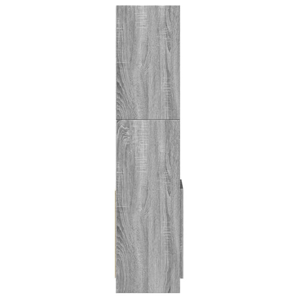 Highboard Grau Sonoma 92x33x140 cm