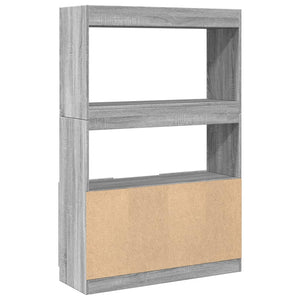 Highboard Grau Sonoma 92x33x140 cm