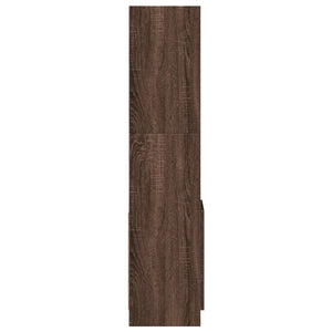 Highboard Braun Eichenoptik 92x33x140 cm