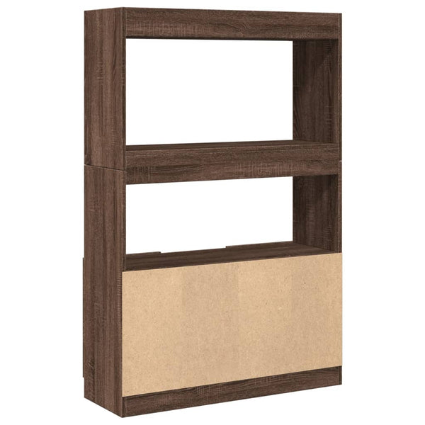 Highboard Braun Eichenoptik 92x33x140 cm