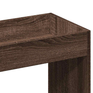 Highboard Braun Eichenoptik 92x33x140 cm