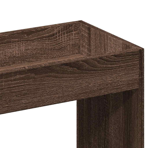 Highboard Braun Eichenoptik 92x33x140 cm