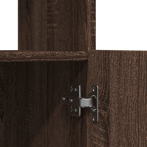 Highboard Braun Eichenoptik 92x33x140 cm