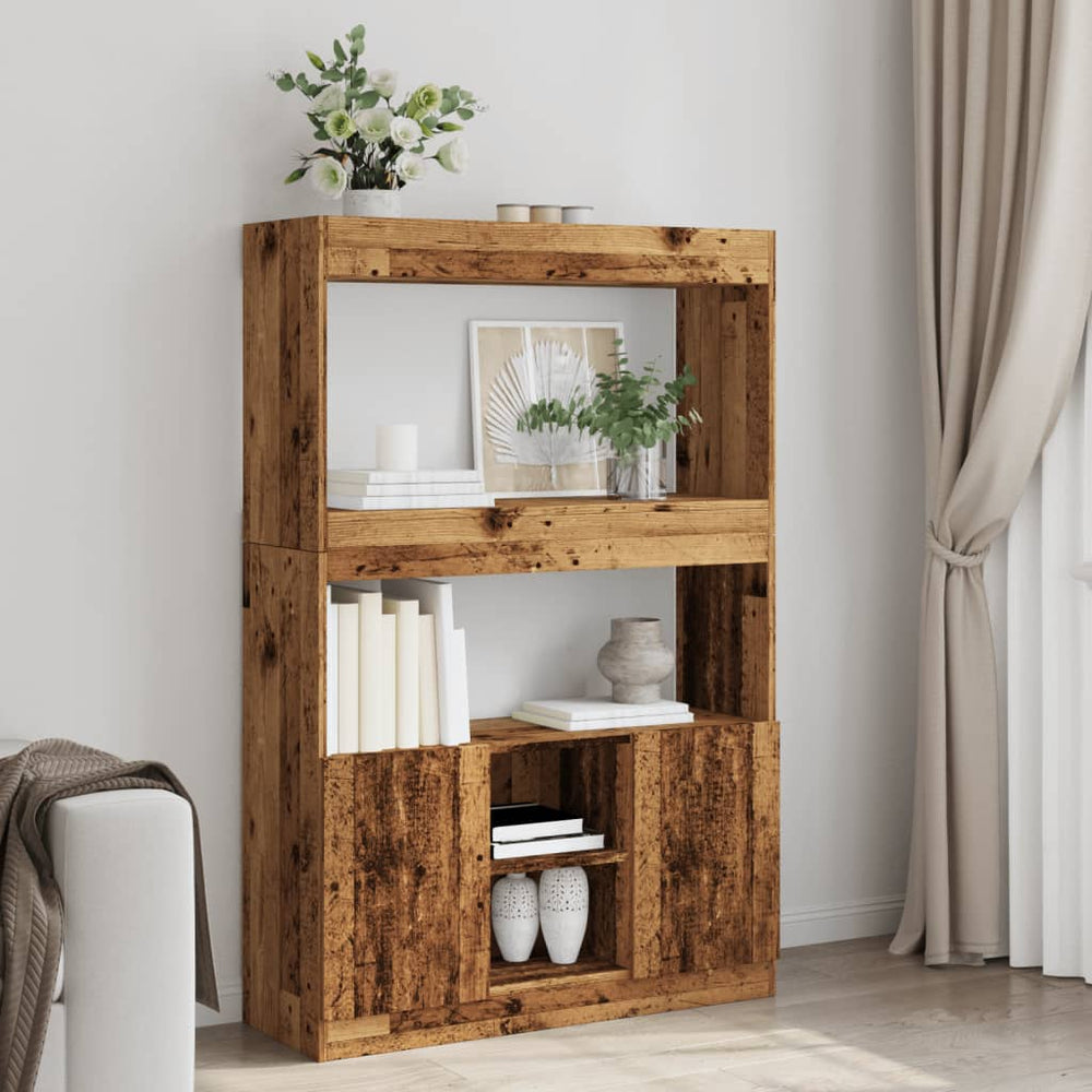 Highboard Altholz-Optik, 140 cm hoch