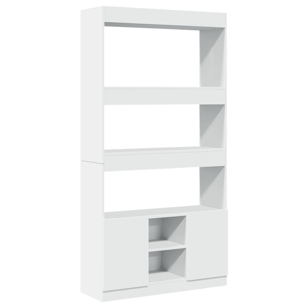 Highboard Weiß 92x33x180 cm