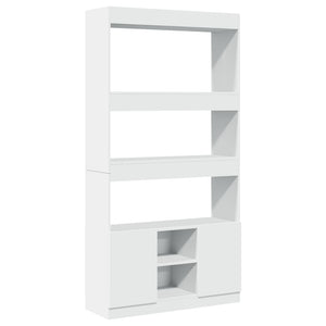 Highboard Weiß 92x33x180 cm