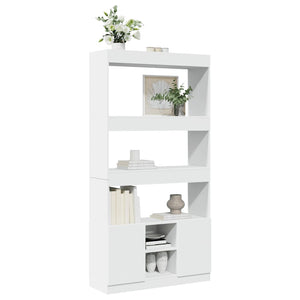 Highboard Weiß 92x33x180 cm