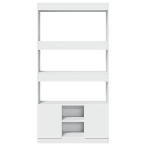 Highboard Weiß 92x33x180 cm