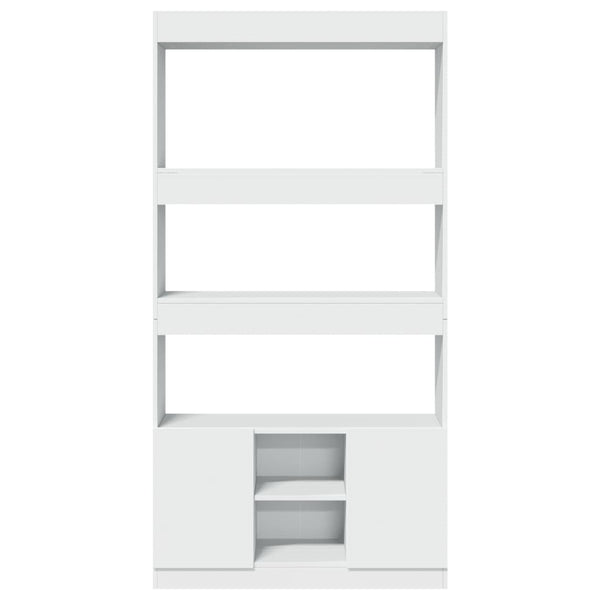 Highboard Weiß 92x33x180 cm