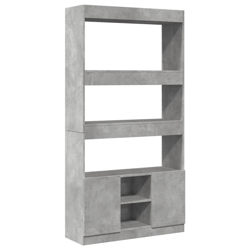 Highboard Betongrau 92x33x180 cm