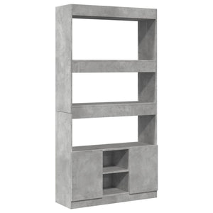 Highboard Betongrau 92x33x180 cm