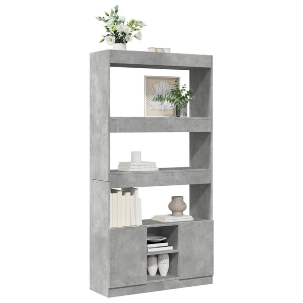 Highboard Betongrau 92x33x180 cm
