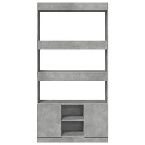 Highboard Betongrau 92x33x180 cm