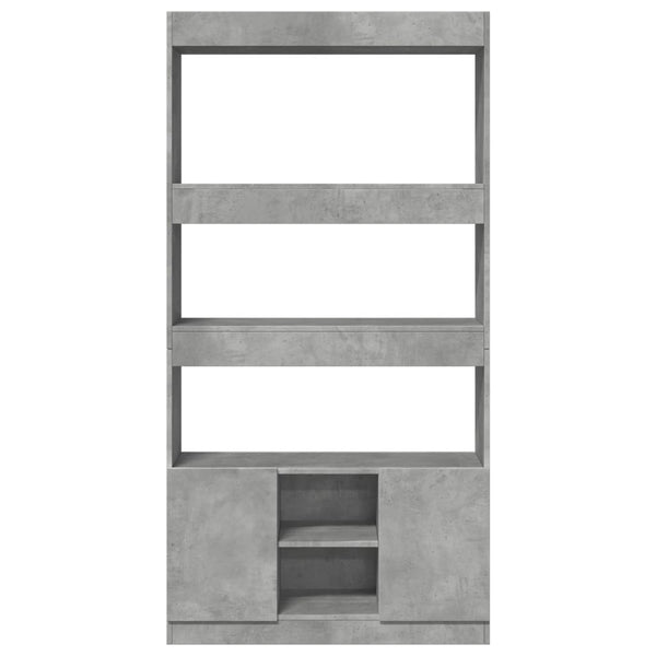 Highboard Betongrau 92x33x180 cm