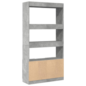Highboard Betongrau 92x33x180 cm