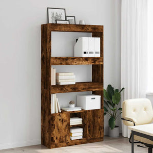 Highboard Räuchereiche 92x33x180 cm