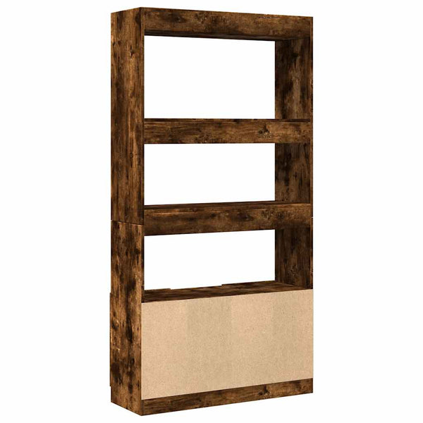 Highboard Räuchereiche 92x33x180 cm