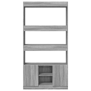 Highboard Grau Sonoma 92x33x180 cm