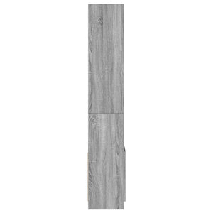 Highboard Grau Sonoma 92x33x180 cm