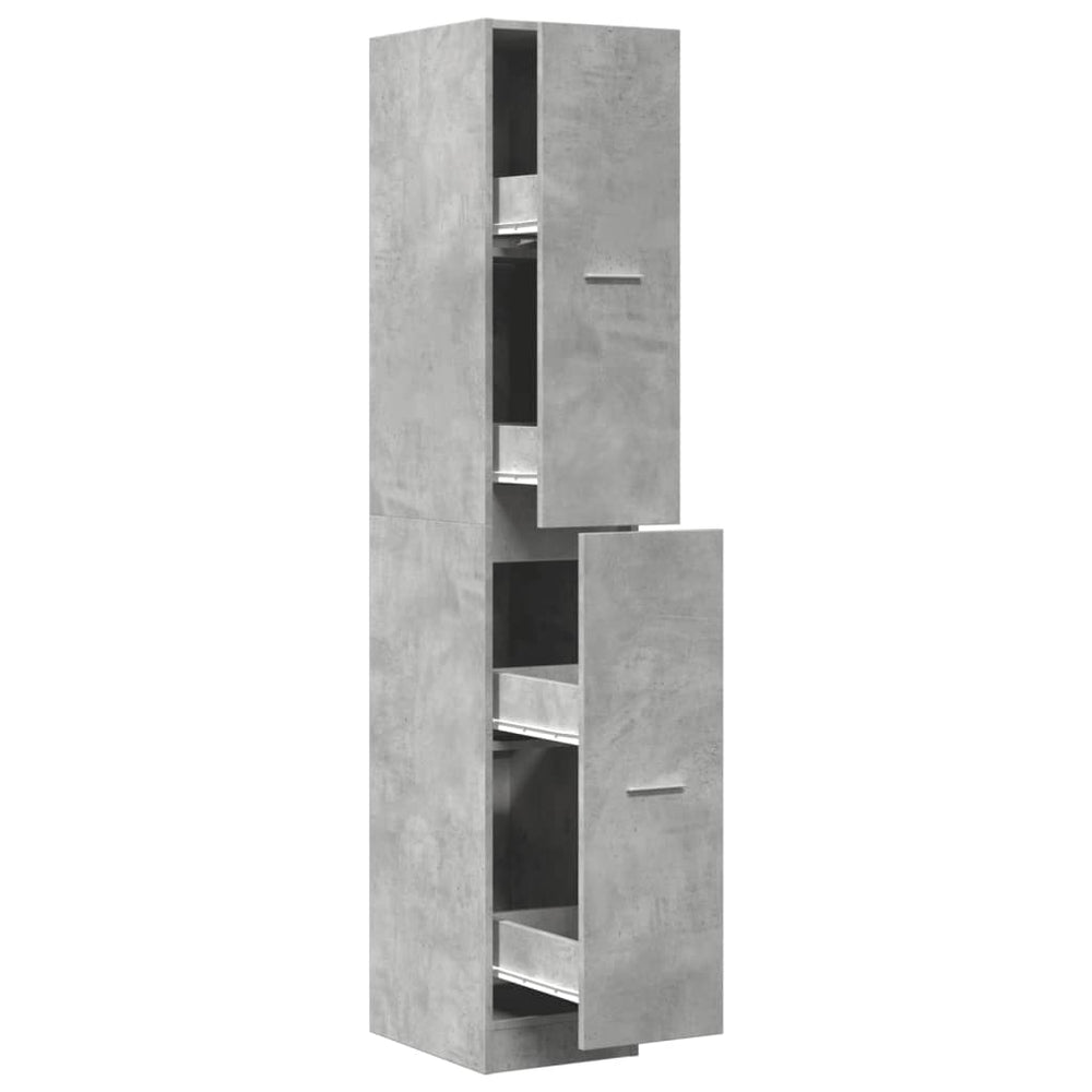 Apothekerschrank Betongrau 30x41x174,5 cm
