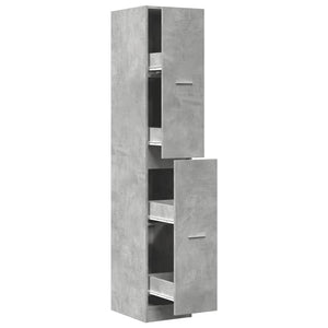 Apothekerschrank Betongrau 30x41x174,5 cm