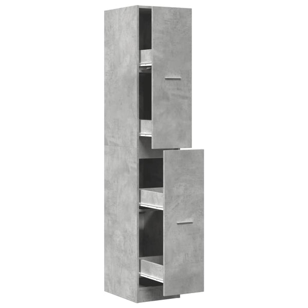 Apothekerschrank Betongrau 30x41x174,5 cm
